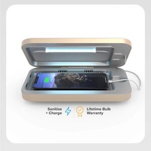 PhoneSoap 3: UV Phone Sanitizer And Charger || Gold